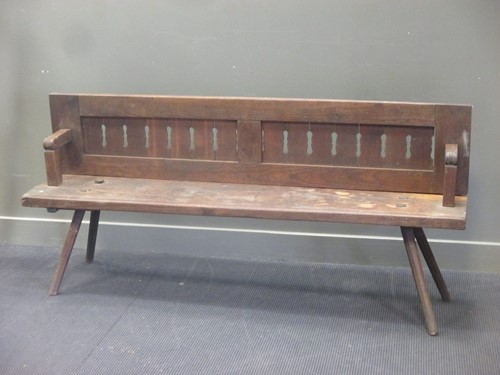 Lot 502 - A European bench seat