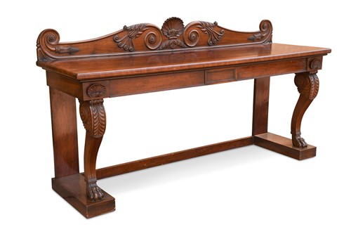 Lot 526 - A late Regency Irish mahogany serving table