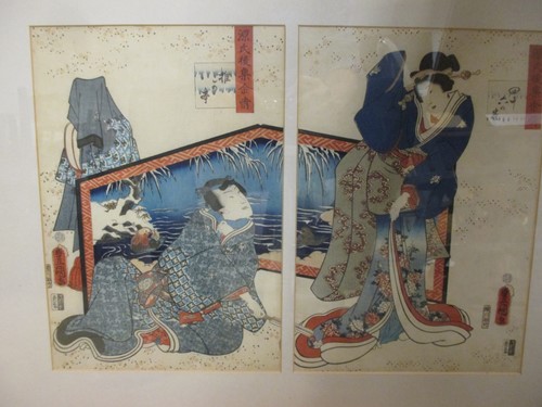 Lot 196 - Five various Japanese prints