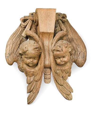 Lot 477 - Two similar 17th century style carved oak appliqué, 19th century