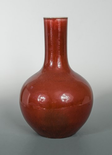 Lot 65 - A Chinese sang-de-boeuf bottle vase, 18th/19th century