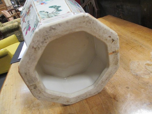 Lot 54 - Three Canton vases, tallest 58cm