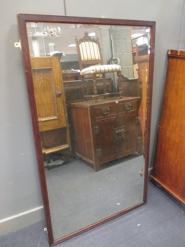 Lot 408 - A rectangular wall mirror