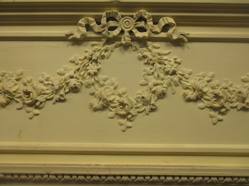Lot 425 - Painted frame wall mirror, 190 x 140cm
