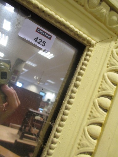 Lot 425 - Painted frame wall mirror, 190 x 140cm