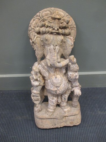 Lot 94 - A 20th century Indian sandstone figure of...