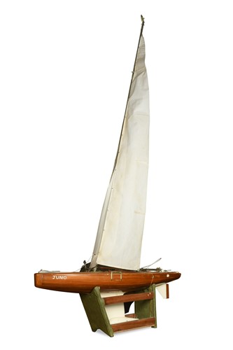 Lot 417 - An early 20th century Clinker built Pond Yacht