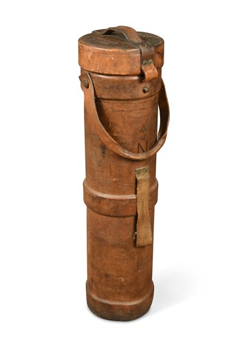 Lot 409 - A leather shell carrier