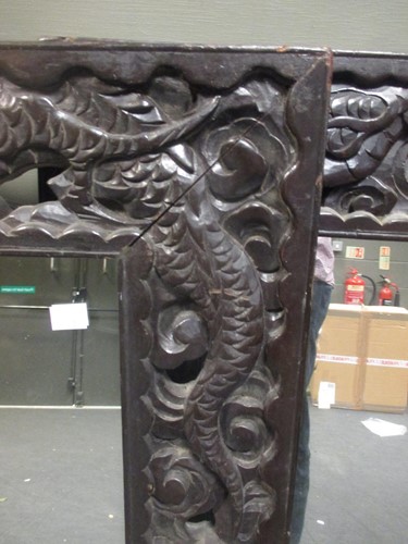 Lot 496 - A pair of mid 20th century Chinese mirrors