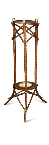 Lot 885 - An unusual rustic vernacular hawthorn jardiniere stand