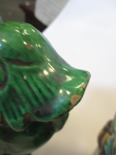 Lot 7 - A Japanese Kutani pottery shi-shi dog circa 1900