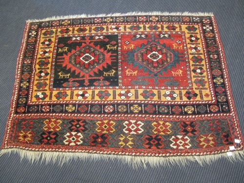 Lot 546 - A Qashqai bagface, 120 x 86cm