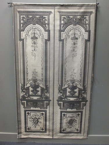 Lot 550 - A printed fabric panel 106 x 195cm