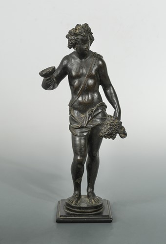 Lot 363 - A bronze figure of Bacchus after Michelangelo, probably 17th century