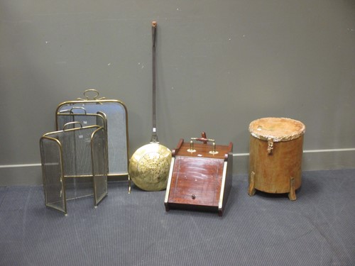 Lot 445 - A late Victorian brass bound mahogany coal...