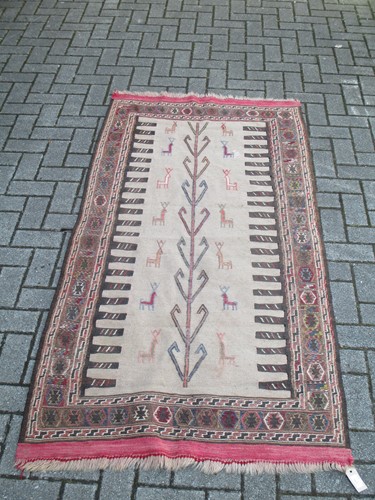 Lot 553 - 3 early 20th Century Turkish rugs and a soumak...