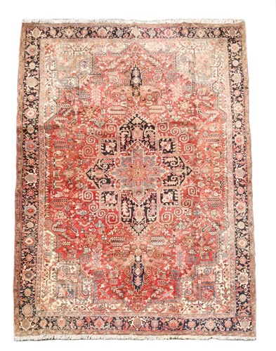Lot 592 - A Heriz carpet