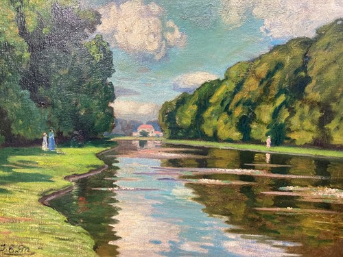 Lot 467 - Thomas Corsan Morton The Long Water at Hampton...