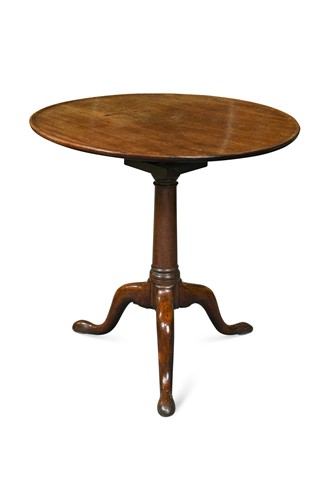 Lot 518 - A George III mahogany tripod table