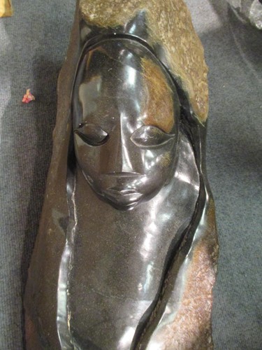 Lot 526 - A large Zimbabwean carved hardstone part...