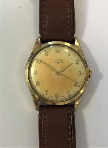 Lot 309 - Longines - A gentleman's 9ct gold wristwatch