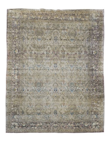 Lot 613 - A silk Qashan carpet