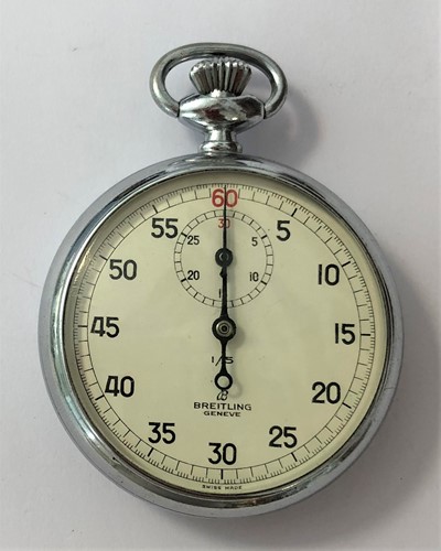 Lot 317 - Breitling - A chrome plated nickel cased hand held timer