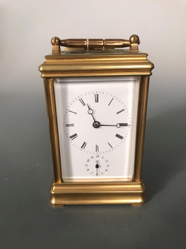 Lot 47 - Drocourt, a late 19th century brass carriage...