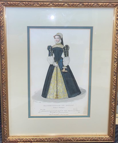 Lot 208 - A Fashion print of Mademoiselle de Heilly, Duchess of Etampes