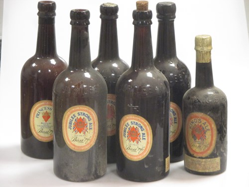 Lot 1 - 6 'Bass' beer bottles, 1977, 1978 & 1902. (6)