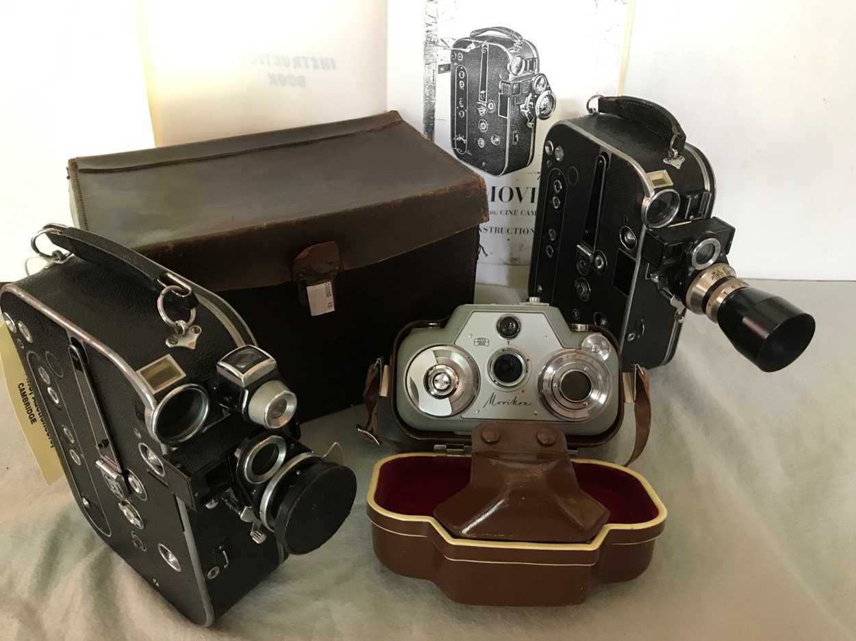 Lot 8 - Three Zeiss Ikon Movikon cine cameras