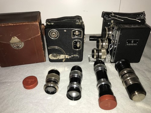 Lot 9 - Siemens 16mm Model D cine camera outfit