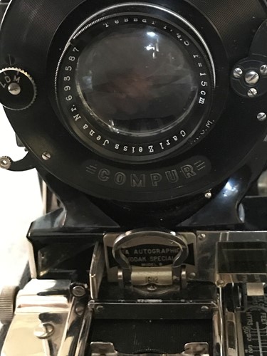 Lot 136 - Two vintage folding Kodak cameras