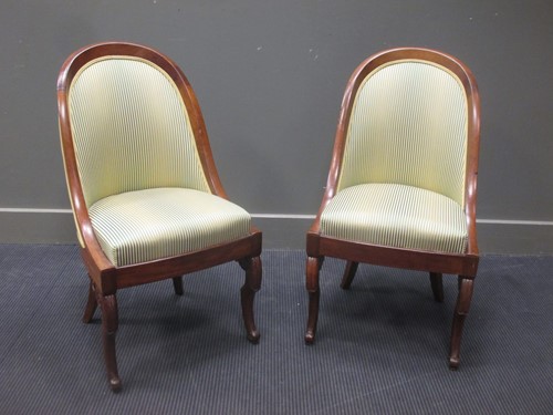 Lot 429 - Pair of Directoire chairs
