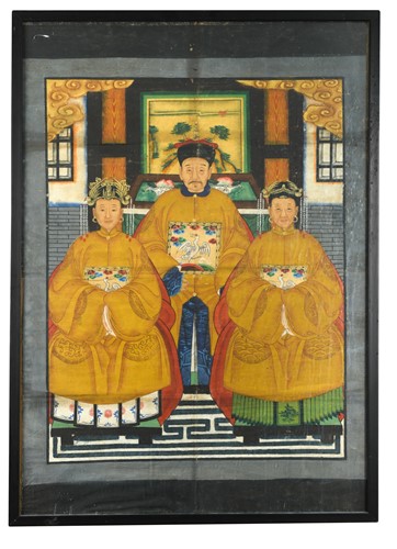 Lot 162 - A Chinese ancestral portrait