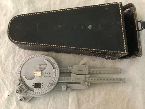 Lot 57 - Riefler (German) slide rule with caliper