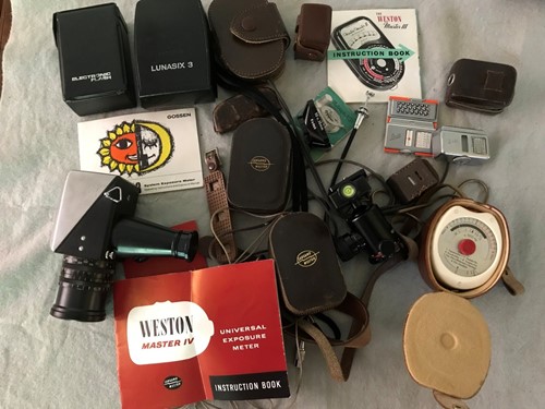 Lot 61 - Various camera light meters