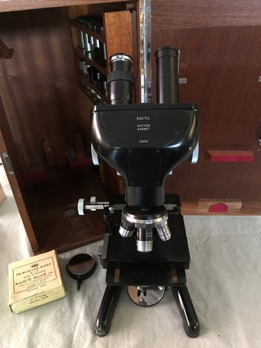 Lot 62 - Watson Bactil binocular microscope