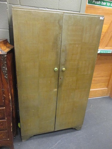Lot 427 - A Rowley Galleries painted wardrobe, 155 x 86...
