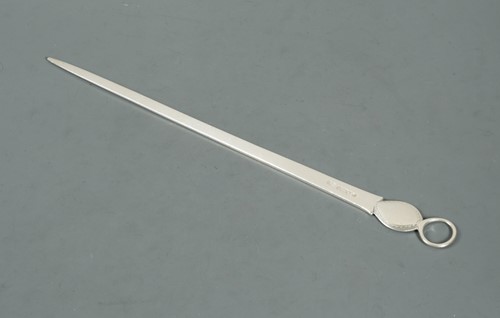 Lot 508 - A George III silver meat skewer by Hester Bateman