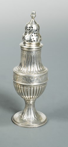 Lot 495 - A George III silver spice caster