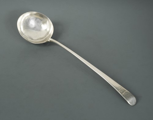 Lot 502 - An early George III silver soup ladle