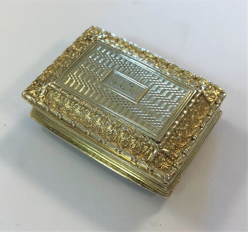 Lot 372 - A George IV silver gilt vinaigrette