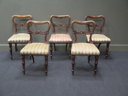 Lot 441 - A set of five 19th century balloon back...