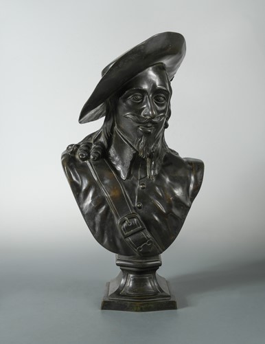 Lot 138 - A portrait bronze bust, believed to be Charles I, late 19th century