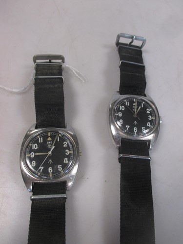 Lot 185 - Two CWC military style watches (2)