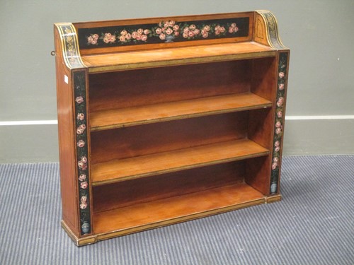 Lot 421 - A 19th century, Regency style, satinwood and...