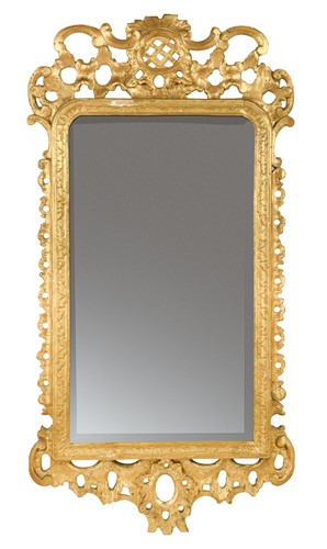 Lot 90 - A George III giltwood wall mirror