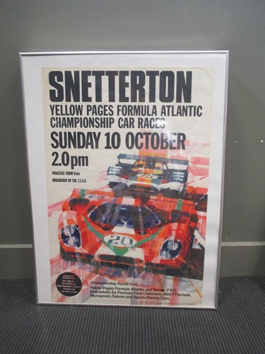Lot 314 - A Silverstone advertising poster 1969; A...