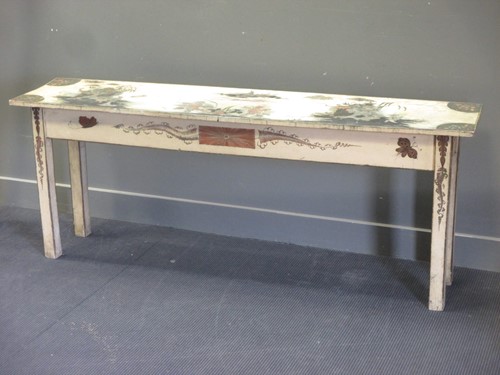 Lot 382 - A painted long table, formerly with...